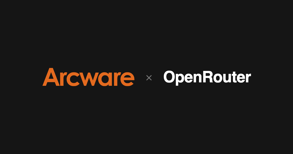 Arcware is now accessible on OpenRouter